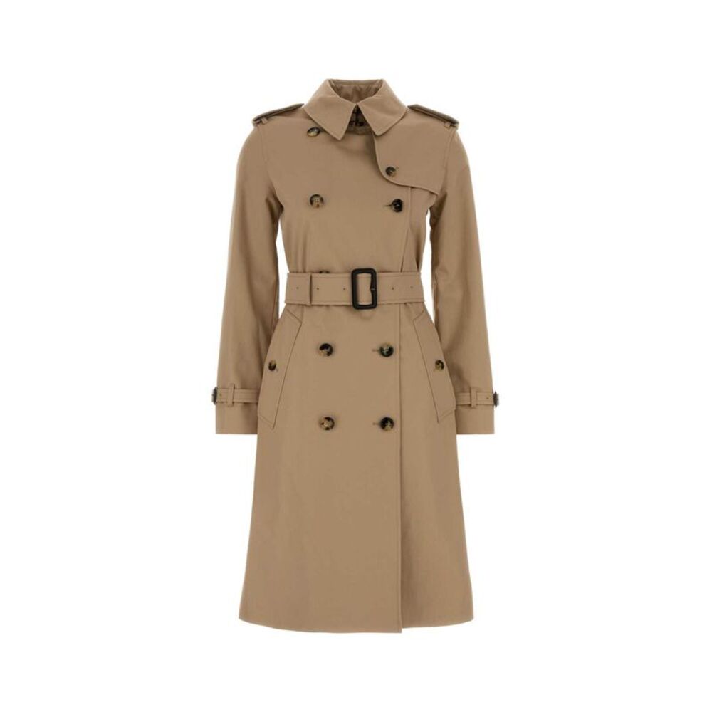 Burberry Women Beige Gabardine Lakefield Trench Coat
